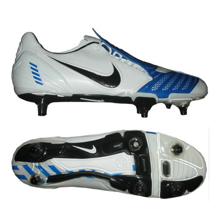 football boots nike t90. White/Blue Nike Laser 90 Boots