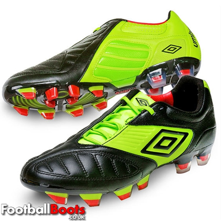 Lime 2012 Geometra Boots Black/Green Umbro Geometra