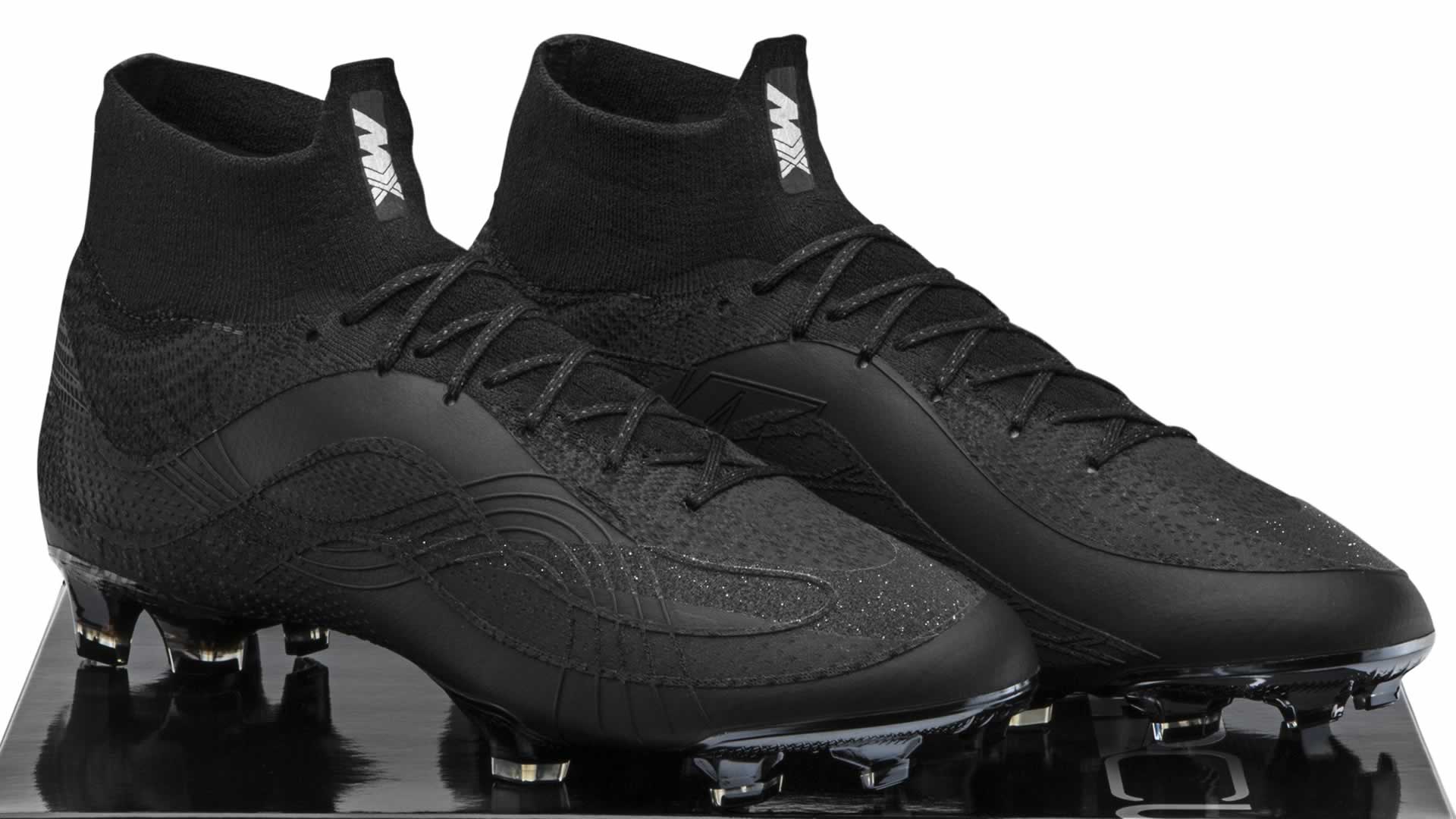 black mercurial football boots