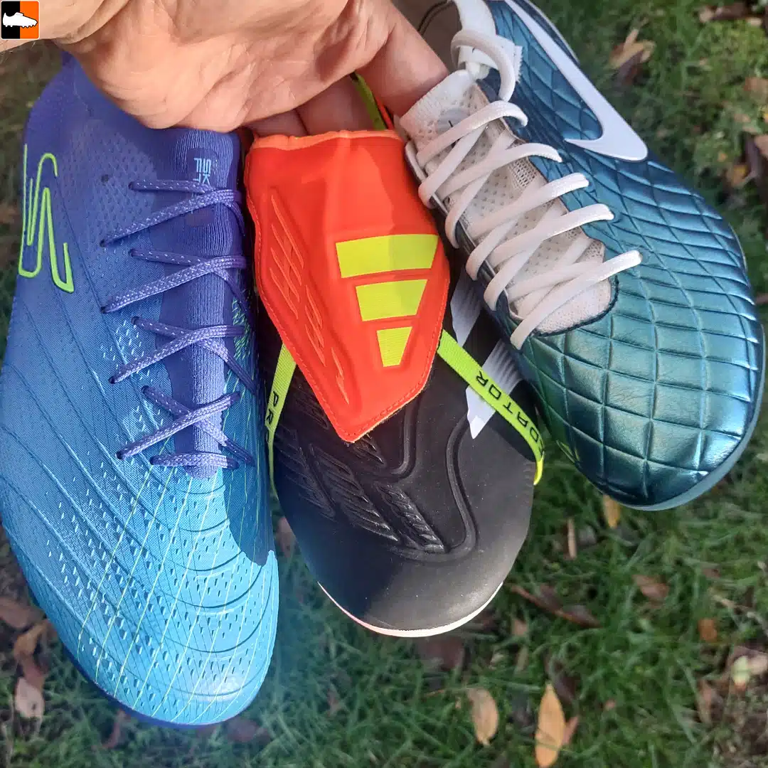 Football boots tested for wide feet