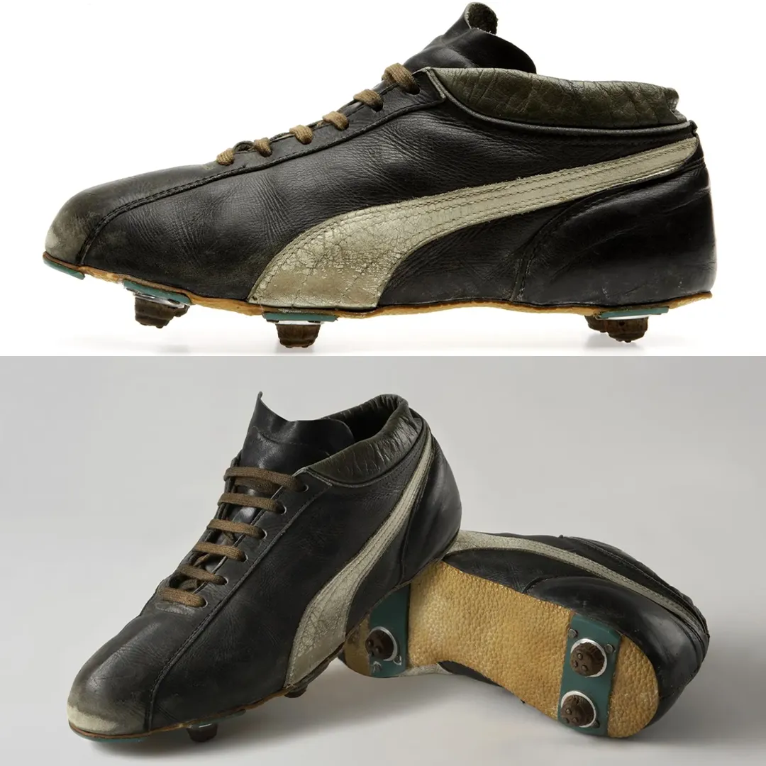 Eusebio and the original Puma King, 1968