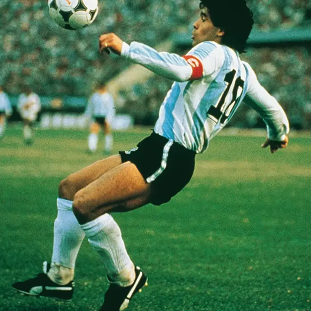 Maradona in the Puma King